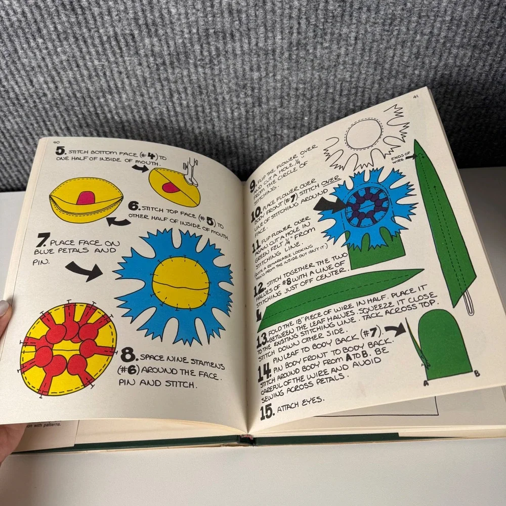 Felt Toy Making Advanced Techniques Amy Van Gilder 1974 Hardcover Vintage‎ Book